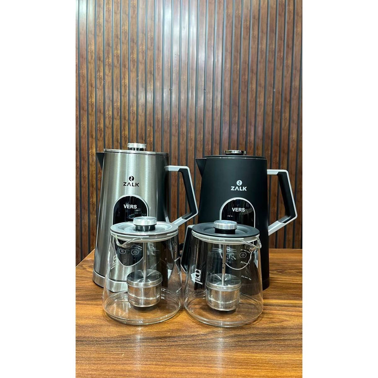 چای ساز زاک مدل ZALKVERS کتری ۱.۷ لیتری استیل ضد زنگ