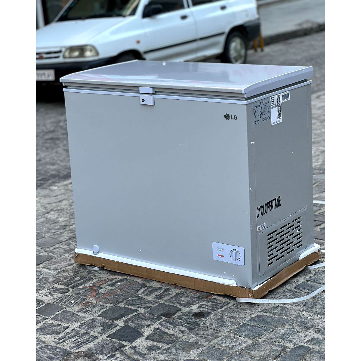 فریزر صندوقی ال جی مدل GCS215SQFG | خرید فریزر خانگی بدون برفک