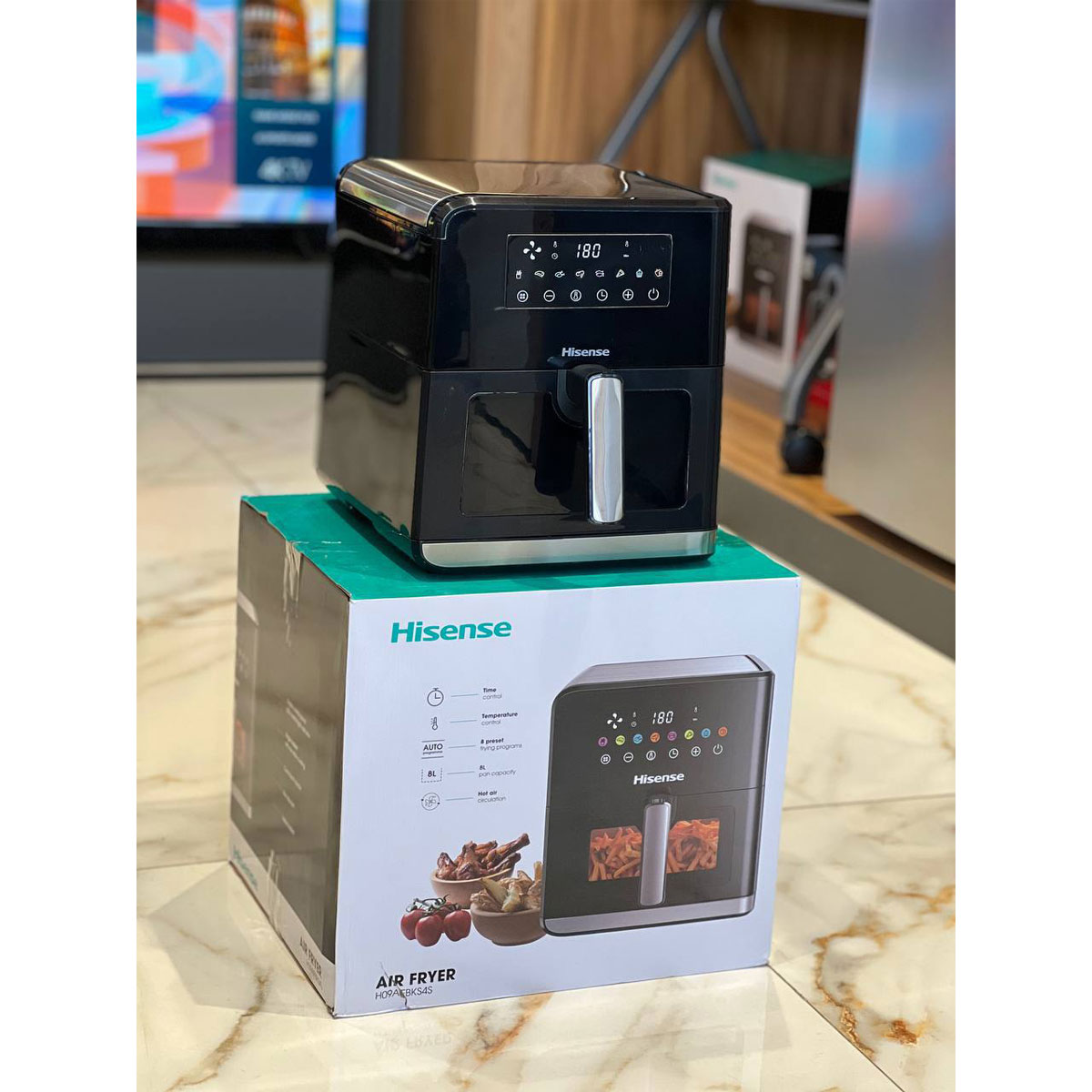 سرخ‌کن ۸ لیتری Hisense |مدل H09 بدون روغن، کم‌مصرف وجمع‌وجور