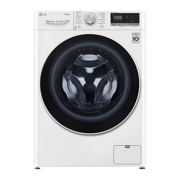 لباسشویی الجی درب فضایی 10.5/7kg مدل LG F4V5RGP0W