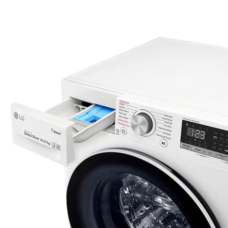 لباسشویی الجی درب فضایی 10.5/7kg مدل LG F4V5RGP0W
