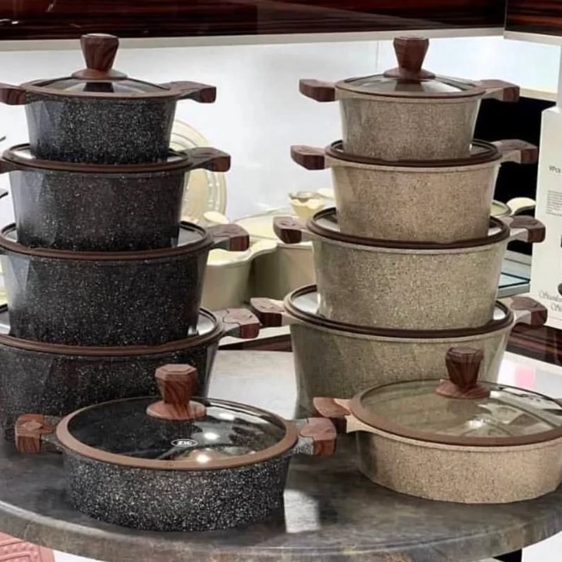 سرویس قابلمه 10 پارچه برند زیو سری دایموند مدل Zio ZCS-8500